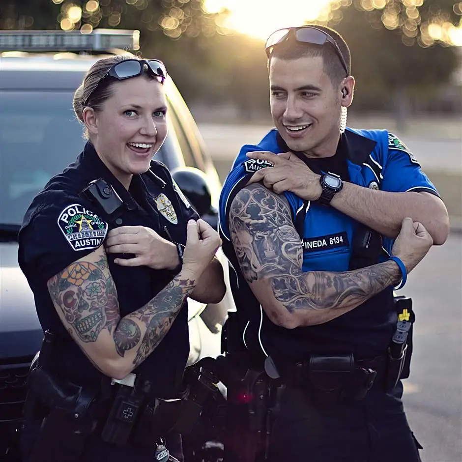 Forearm Tattoos in Law Enforcement