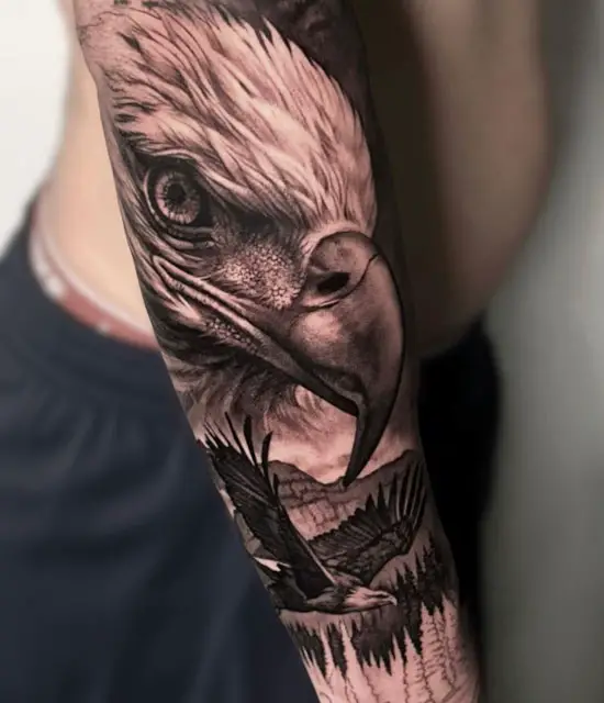 Fly High: The Power and Majesty of Forearm Eagle Tattoos