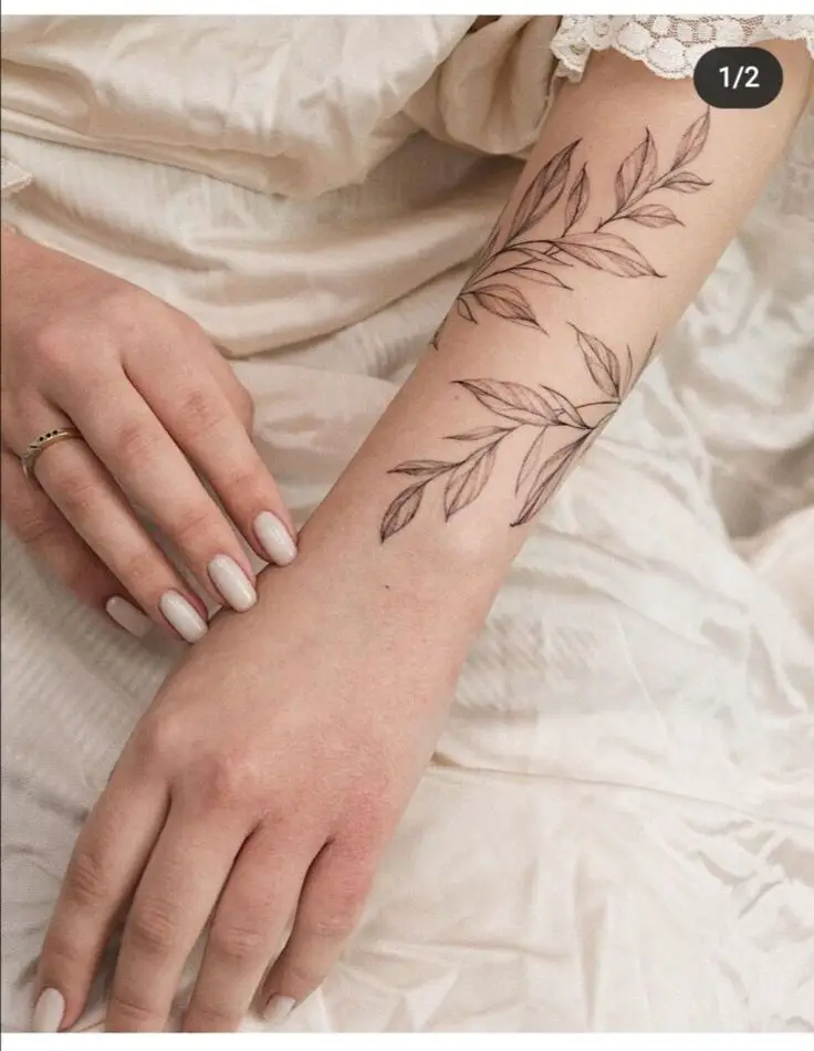 Vivid Vines: Embracing Forearm Tattoos